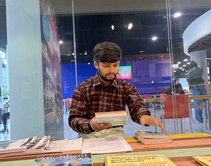 Dinesh Thapa Studying at Library of Birmingham, UK